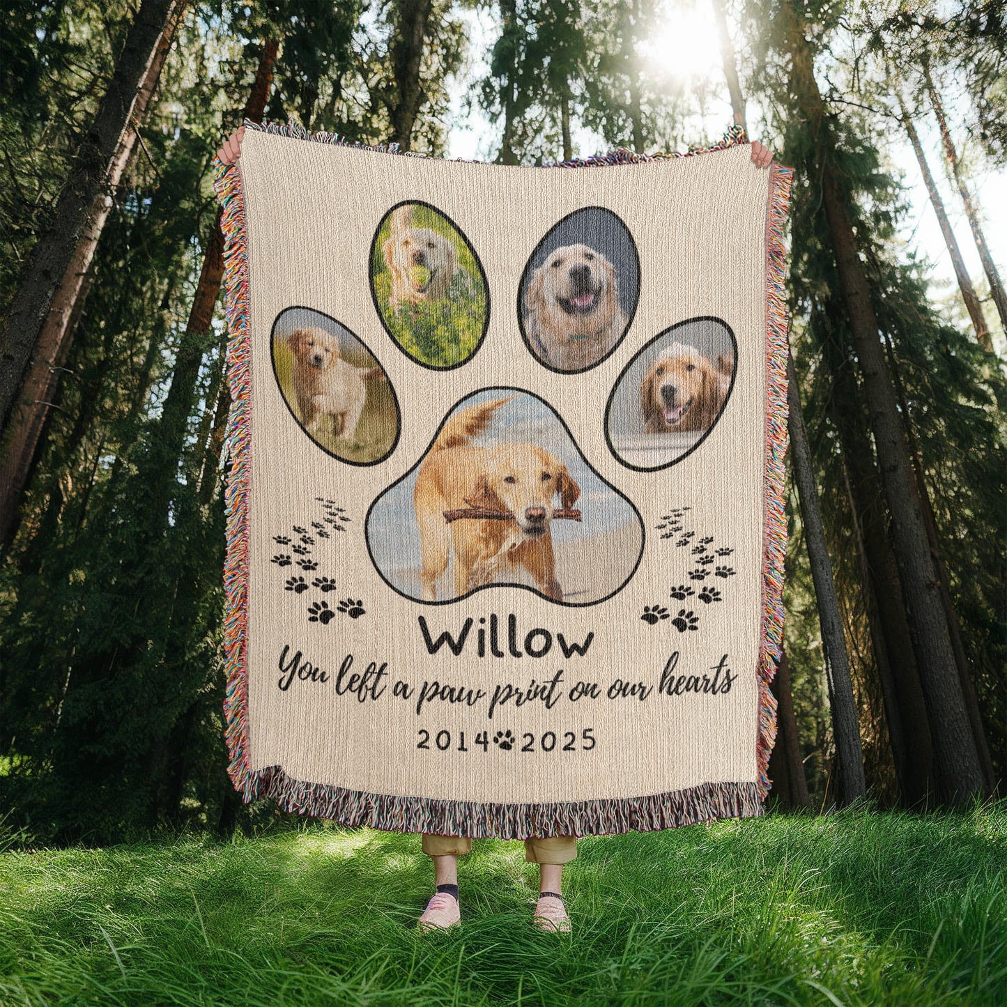 Pet Memorial Gift, Custom Pet Photo Blanket, Pet Remembrance Gift, Custom Pet Memorial Gifts for Pets, Cat Dog Loss Bereavement Gift