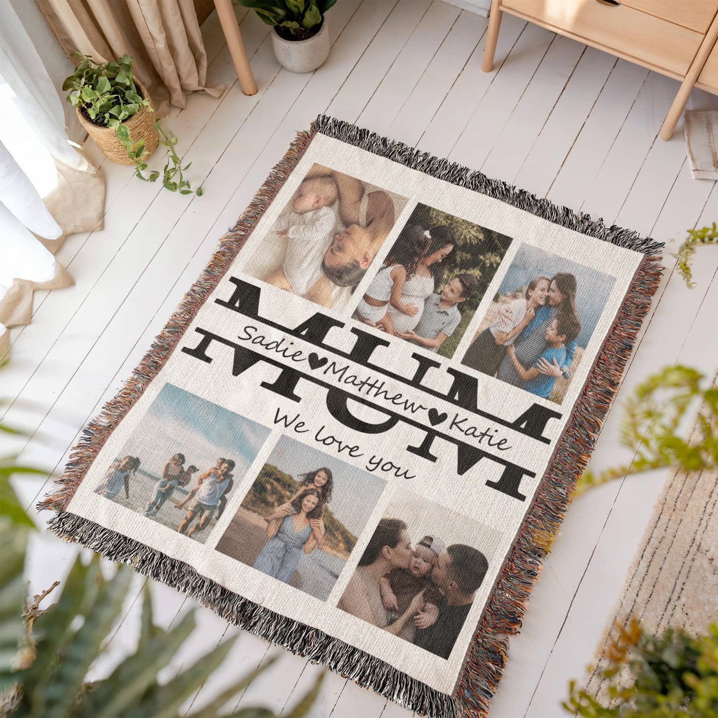 Personalized Photo Blanket Gift for Mom, Mother Gifts,Birthday Gift for Mum Gift from Daughter,Mother's Day Gift,Best Mom Ever,Mom Christmas Gift