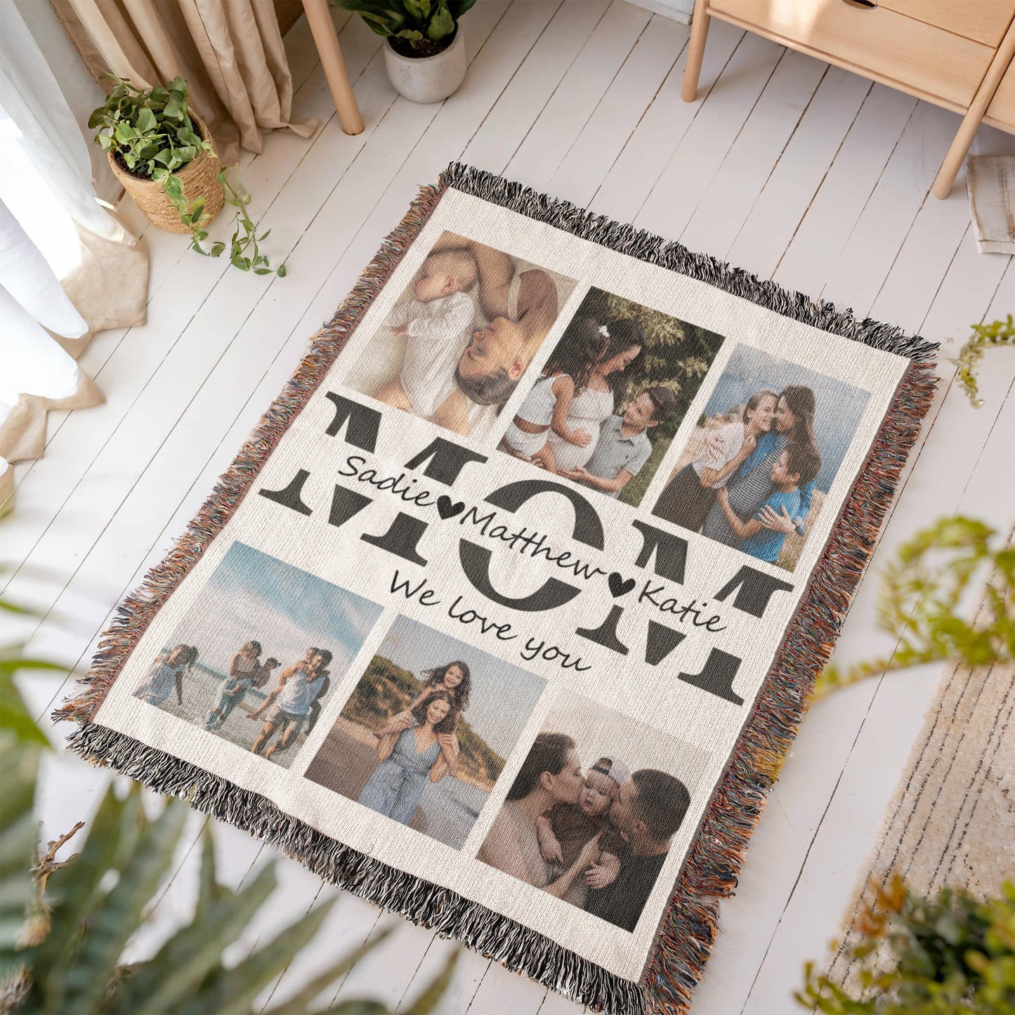 Personalized Photo Blanket, Mother Gifts,Birthday Gift for Mom,Mum Gift from Daughter,Mother's Day Gift,Best Mom Ever,Mom Christmas Gift