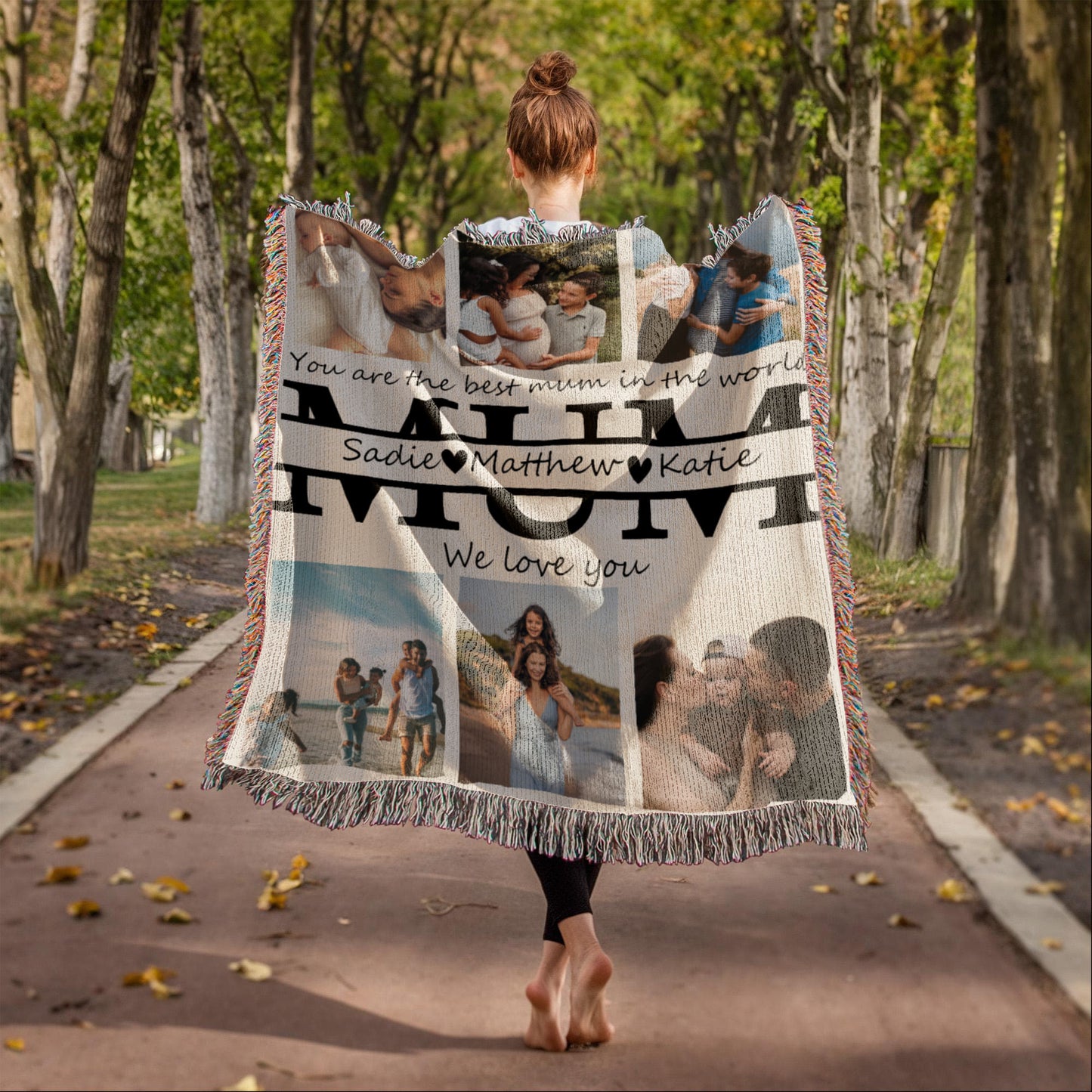 Personalized Photo Blanket Gift for Mum or Mom - Mother Gifts - Mom Gift from Daughter - Mother's Day Gift - Best Mom - Mom Christmas Gift