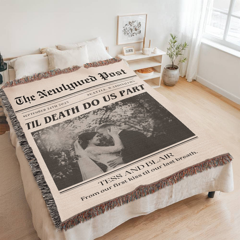 Custom Blanket Gift for Wife, Gift for Husband, Newly Married Gift, Post Wedding Gifts Wedding Gift for Couple Personalized Housewarming Gifts