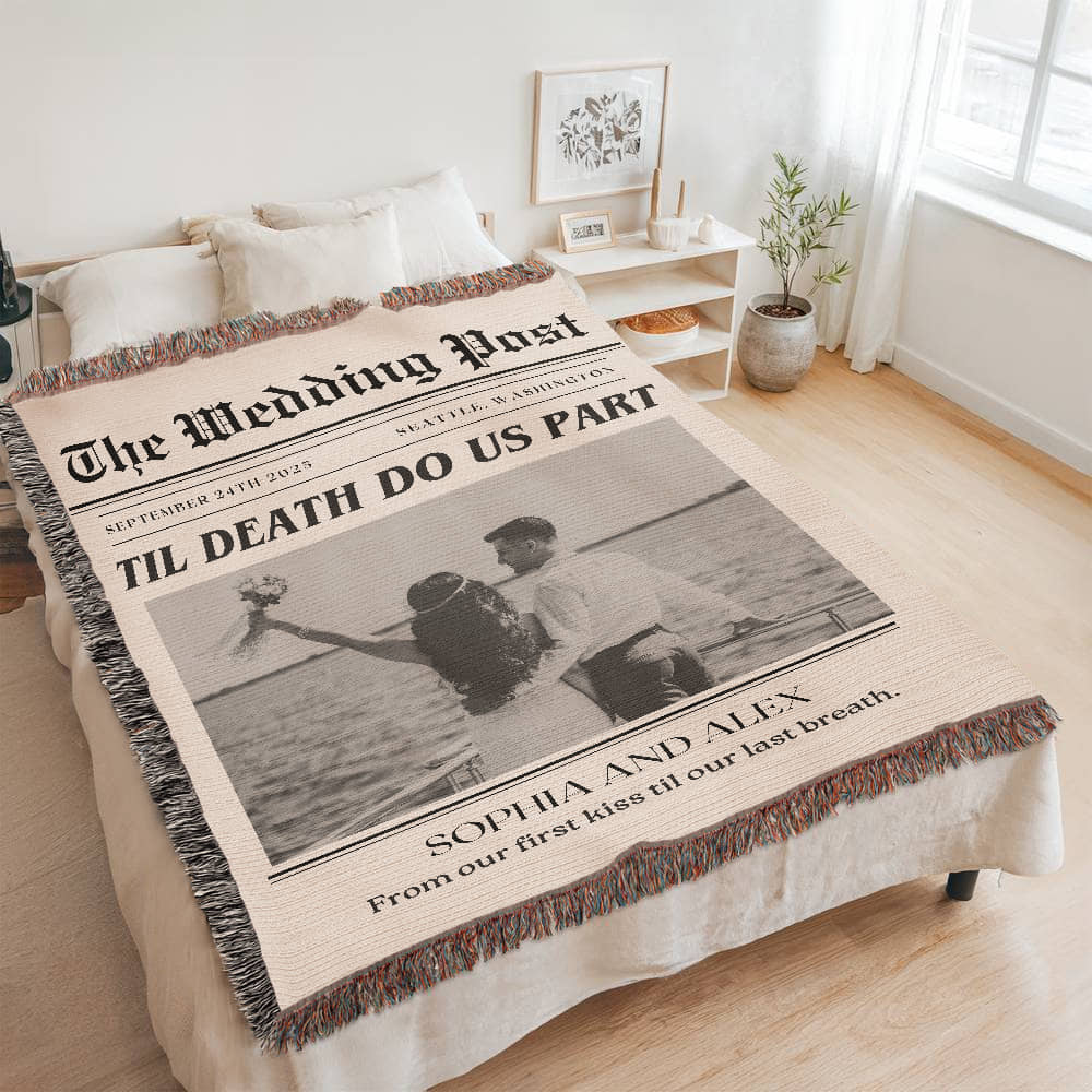 Newlywed Times Newspaper Unique Wedding Gift for Couples Wedding Gifts Personalized Wedding Gift for Bride and Groom