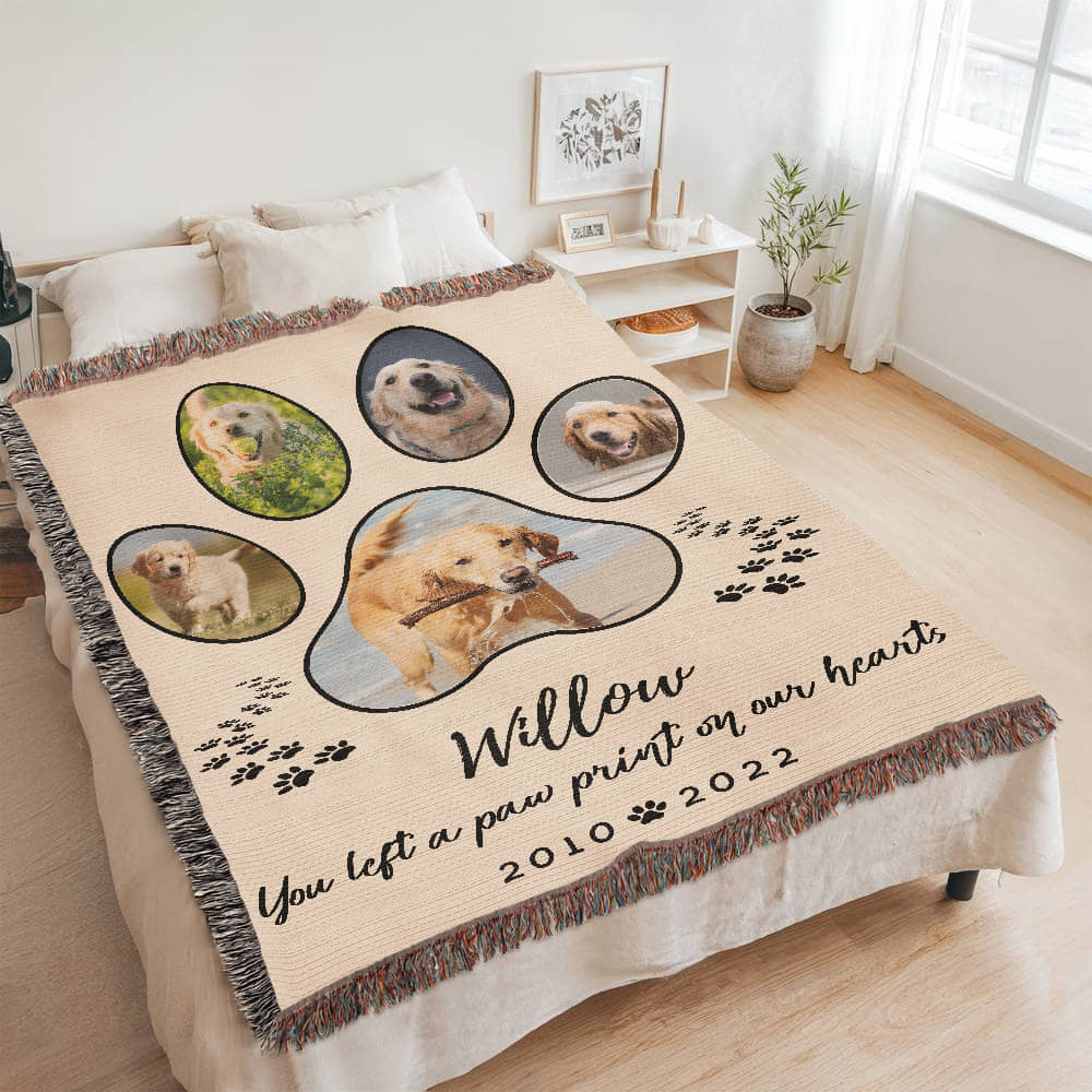 Pet Memorial Gift, Custom Pet Photo Blanket, Pet Remembrance Gift, Custom Pet Photo Gifts, Pet Memorial Frame, Gifts for Pets, Cat Dog Loss Gift