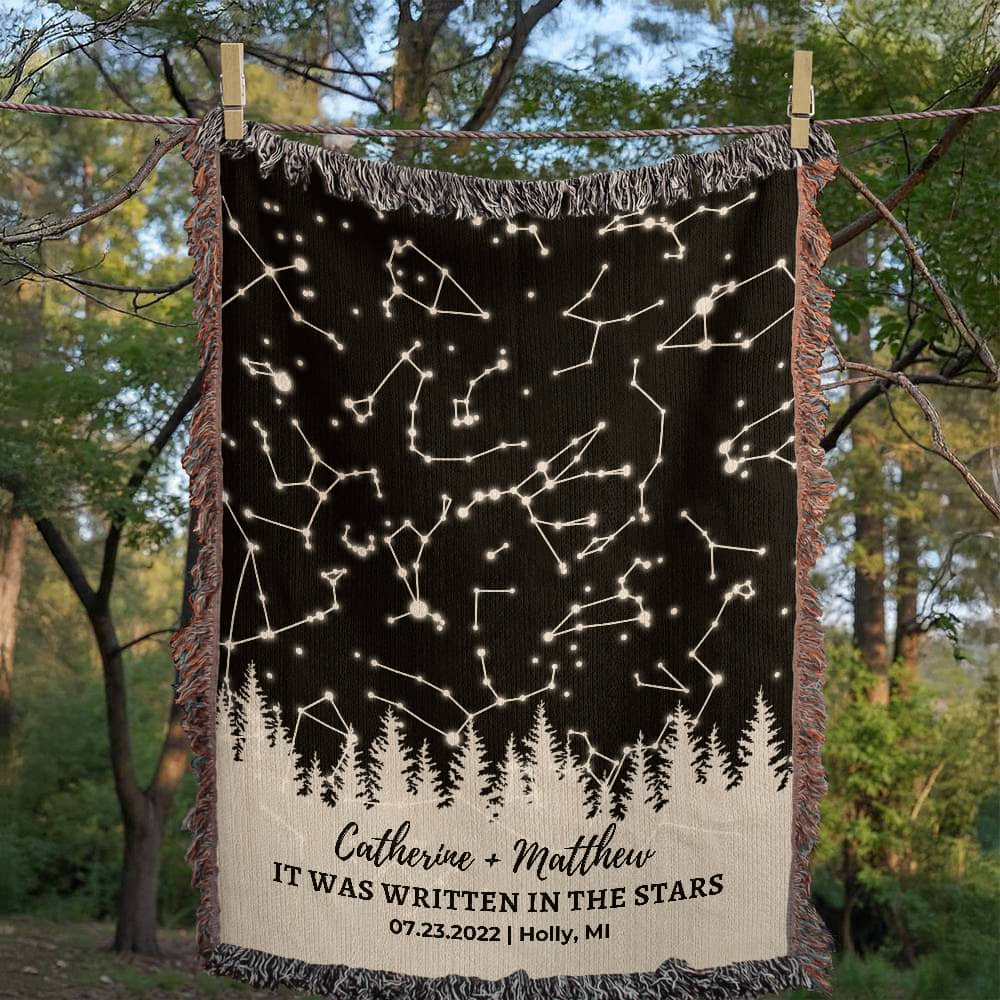 Custom Star Map Anniversary Gift, Star Maps Weddings, The Night We Met, Day You Were Born Personalized Birthday Gift for Him for Her