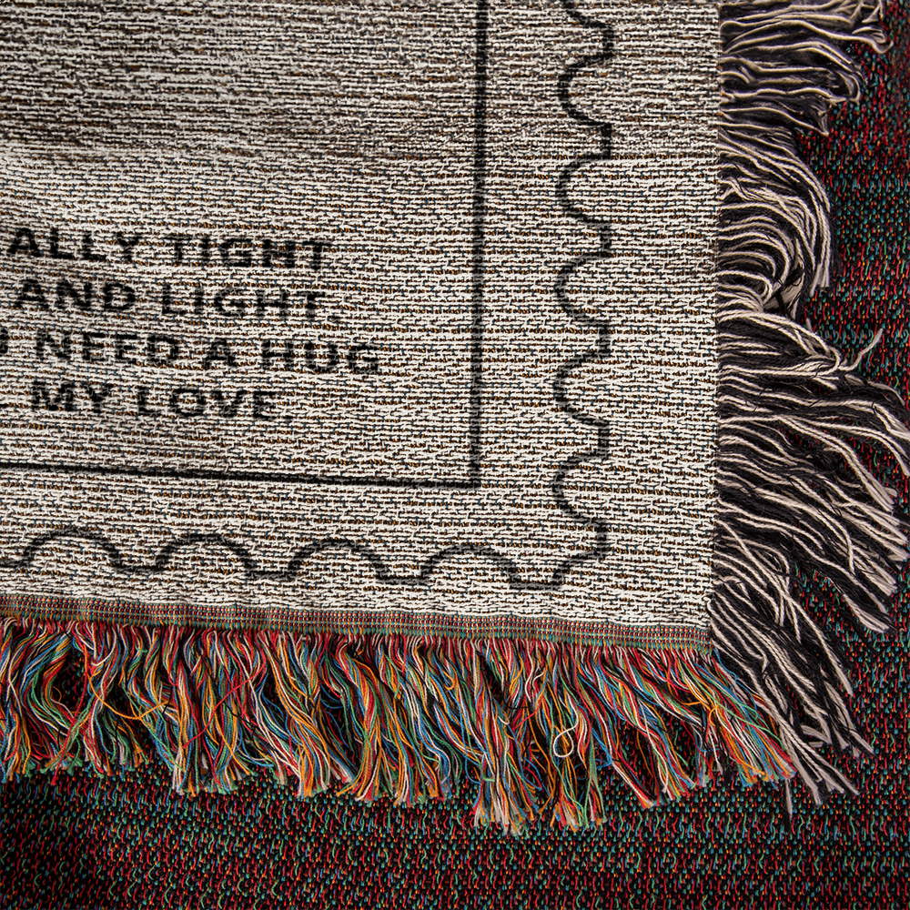 Custom Birth Flower Name Blanket | Personalized Woven Throw for Birthday, Christmas, Mother's Day, Graduation or Anniversary Gift