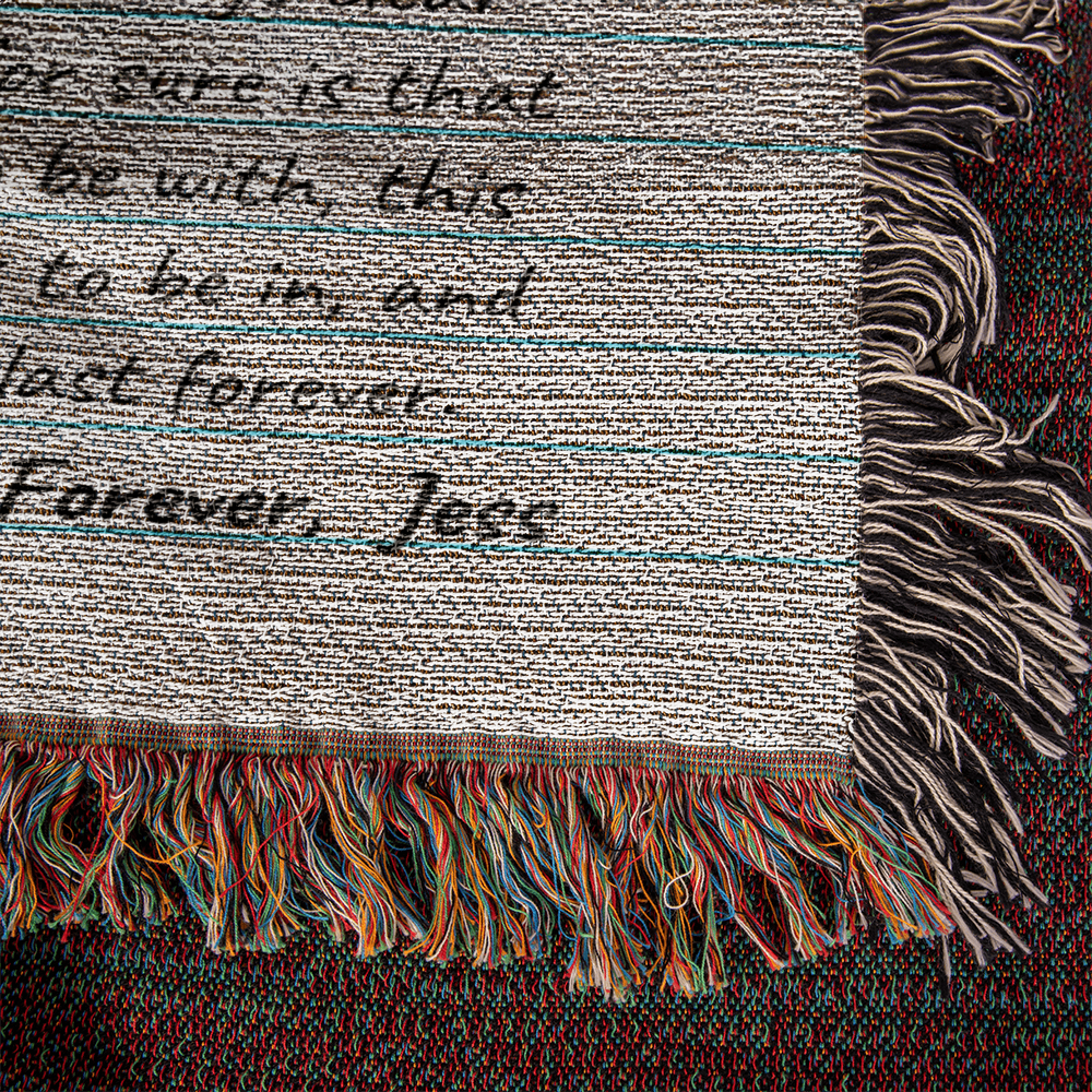 Personalized Couple Birthday Christmas Keepsake, Love Letter Blanket Personalized Gift for Him, Cotton Anniversary Letters To My Boyfriend From Girlfriend, Dating Anniversary Gifts, Dear Boyfriend