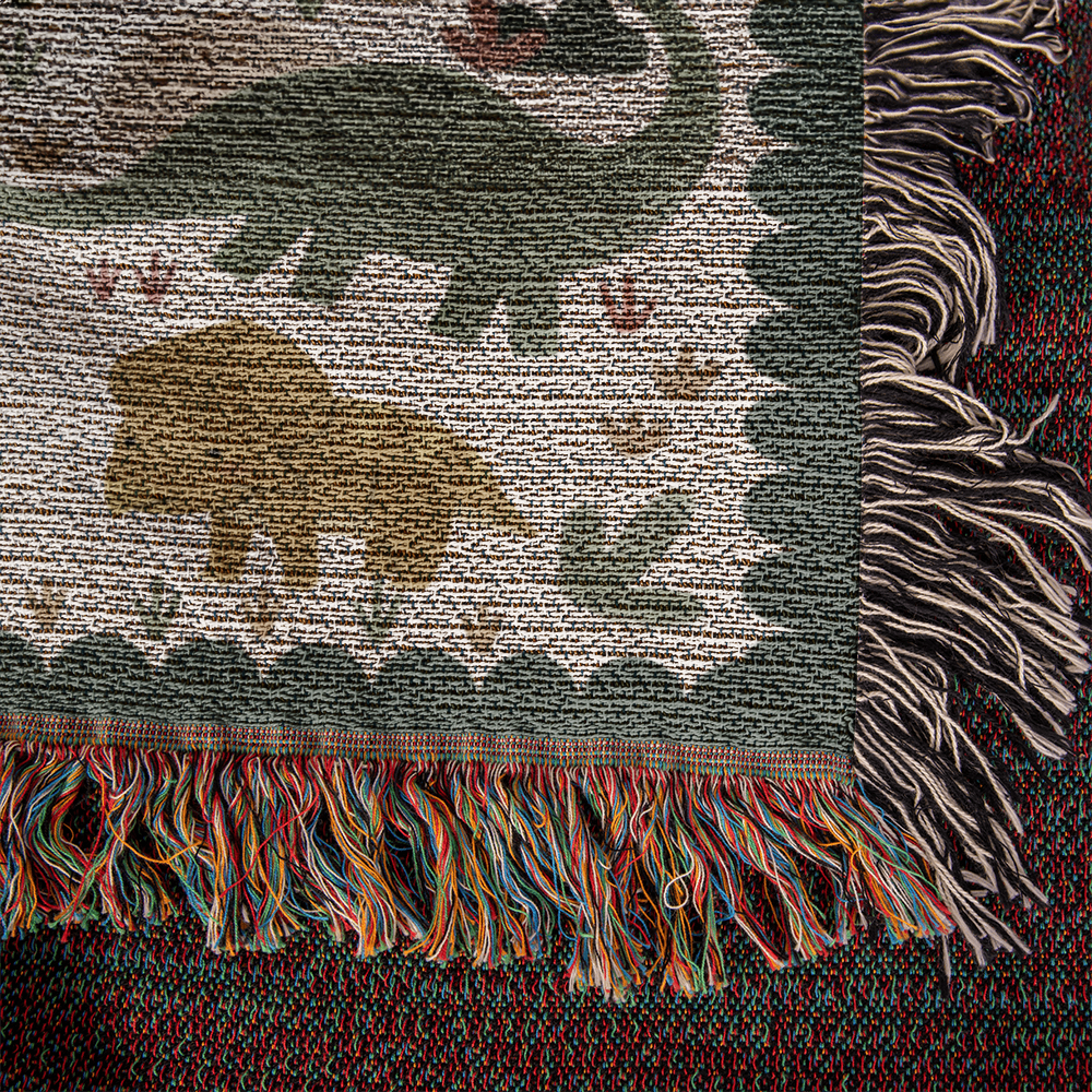 Personalized Dinosaur Blanket: Custom Name Kids Throw, Gifts for Him or Her, Baby Shower Gift for New Parents