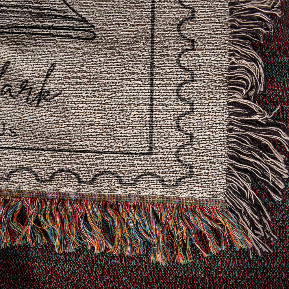 The Story of Us Custom Cotton Blanket | Anniversary Gift for Husband and Wife, Couple Christmas Gift Idea