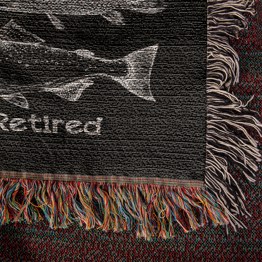 O-Fish-Ally Retired Since 2025,Fishing Retirement 2025 Throw Blanket Retirement Gift for Men, Officially Retired,Funny Retirement,Gift for Coworker