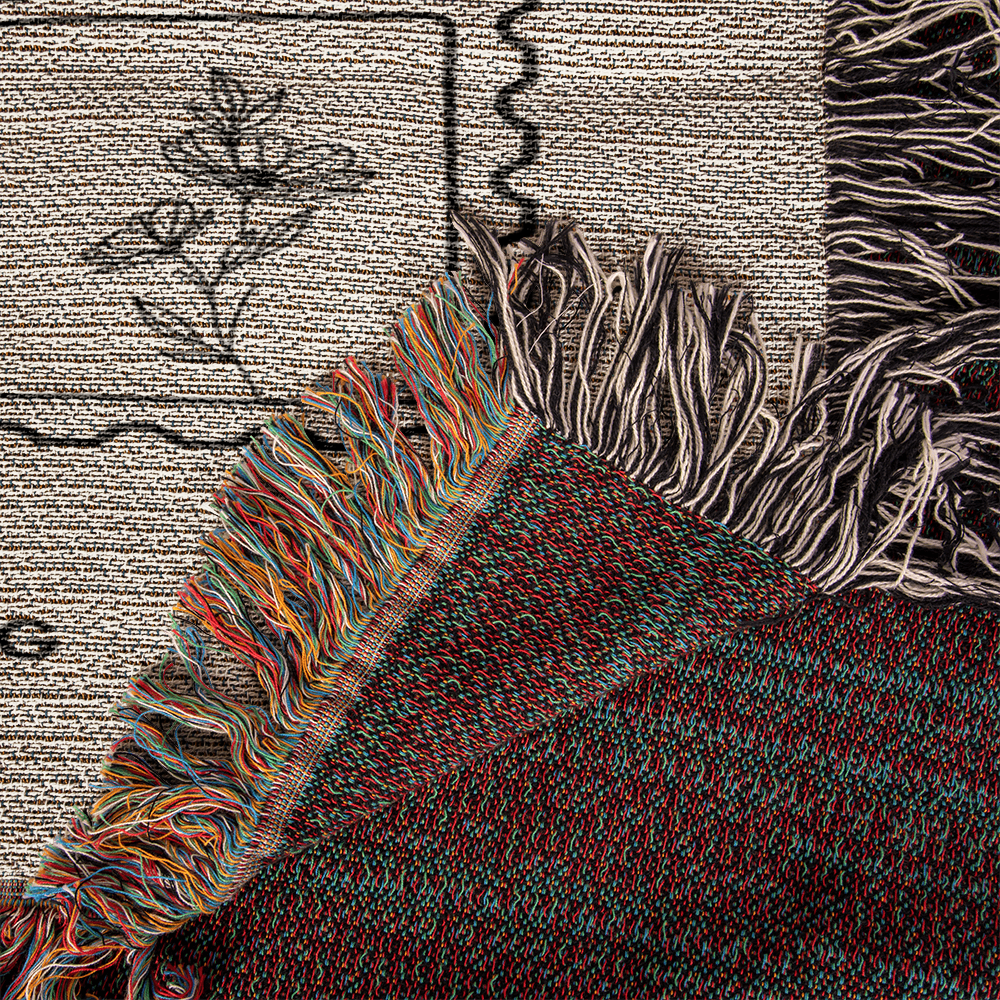 Personalized Hug Blanket with Name | Custom Woven Throw Gift of Love for Daughter, Granddaughter, Grandchild, Mom, Grandma