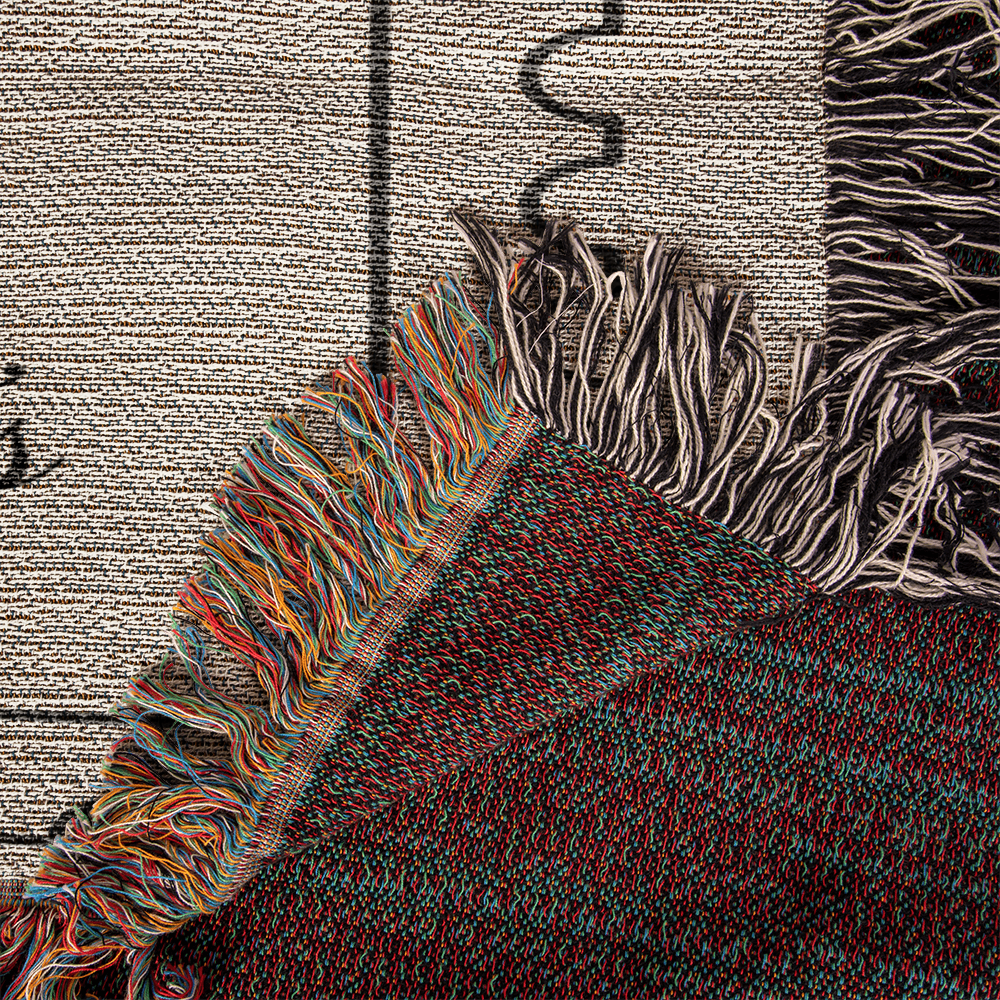 Custom Soft Blanket Gift for Wedding Anniversary | Personalized Couple Name Cotton Throw