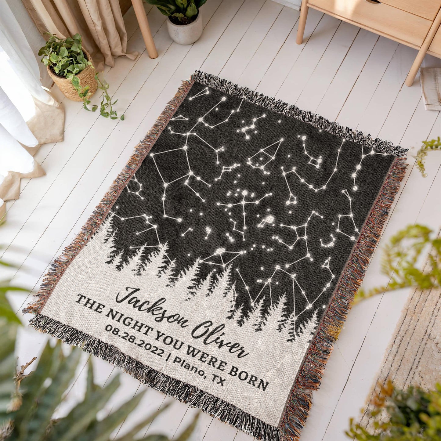 16th Birthday Custom Star Map Blanket,16th Birthday Gift for Daughter,Dad Daughter Gift,Mom Daughter,Niece Granddaughter Gift