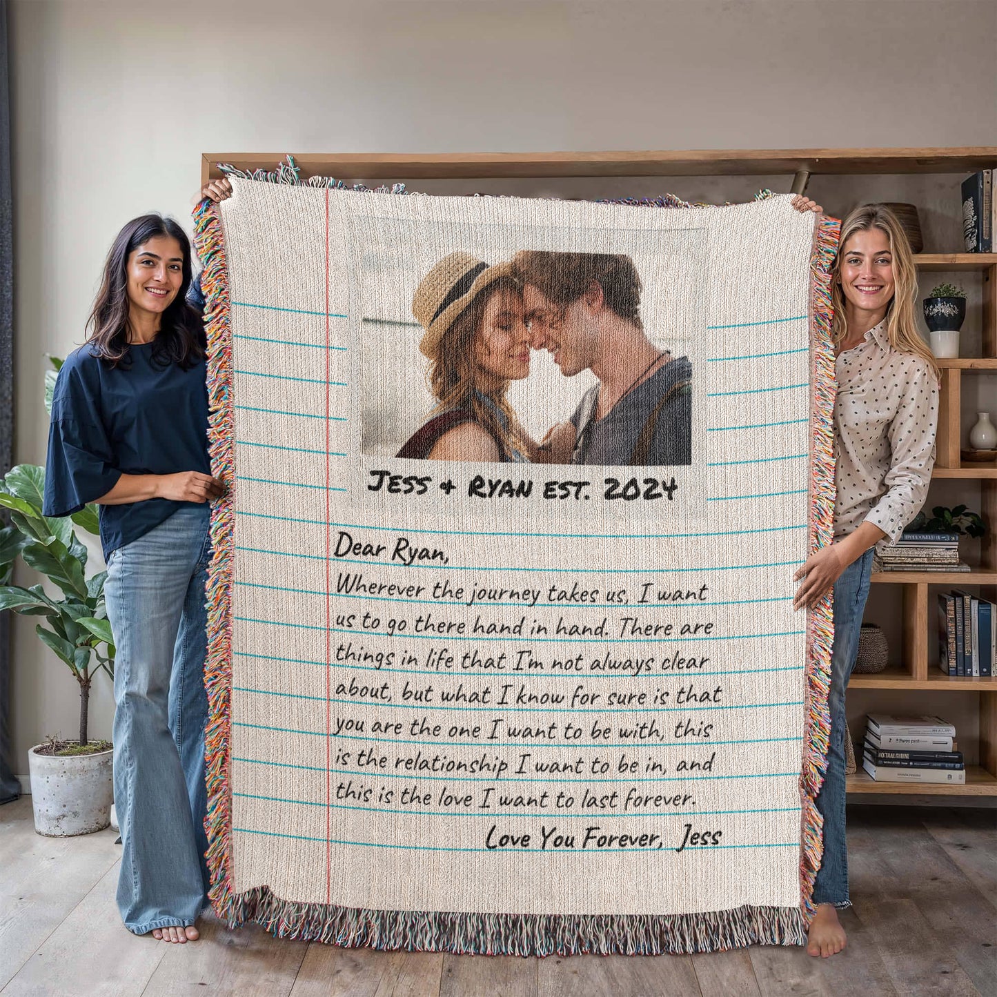 Personalized Couple Birthday Christmas Keepsake, Love Letter Blanket Personalized Gift for Him, Cotton Anniversary Letters To My Boyfriend From Girlfriend, Dating Anniversary Gifts, Dear Boyfriend