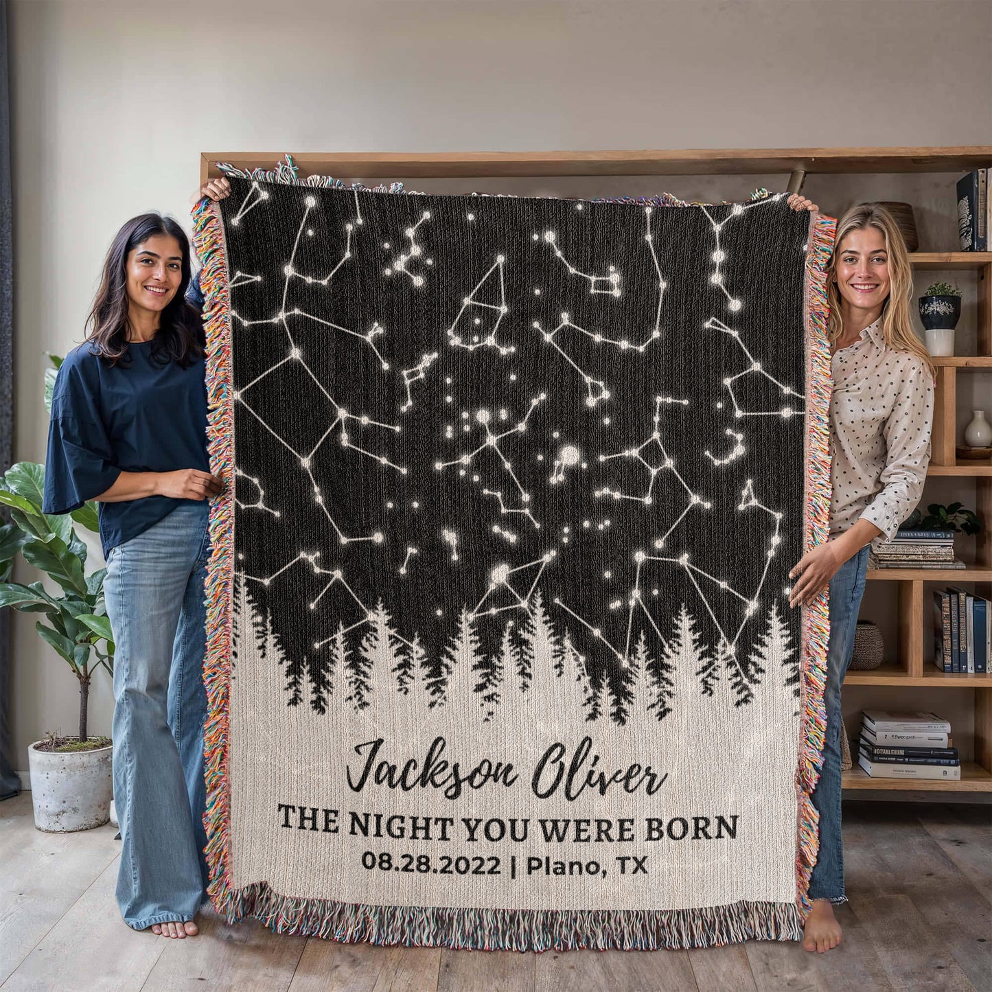 16th Birthday Custom Star Map Blanket,16th Birthday Gift for Daughter,Dad Daughter Gift,Mom Daughter,Niece Granddaughter Gift