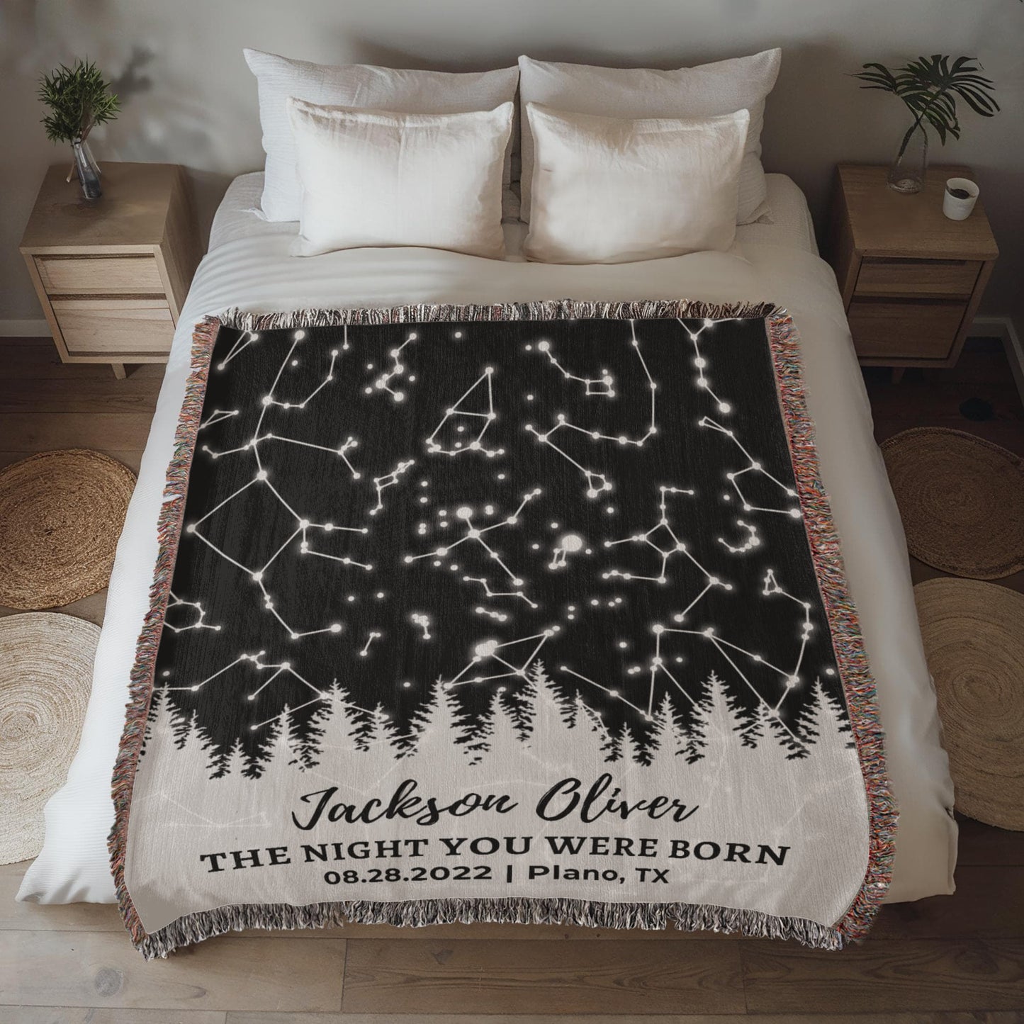16th Birthday Custom Star Map Blanket,16th Birthday Gift for Daughter,Dad Daughter Gift,Mom Daughter,Niece Granddaughter Gift