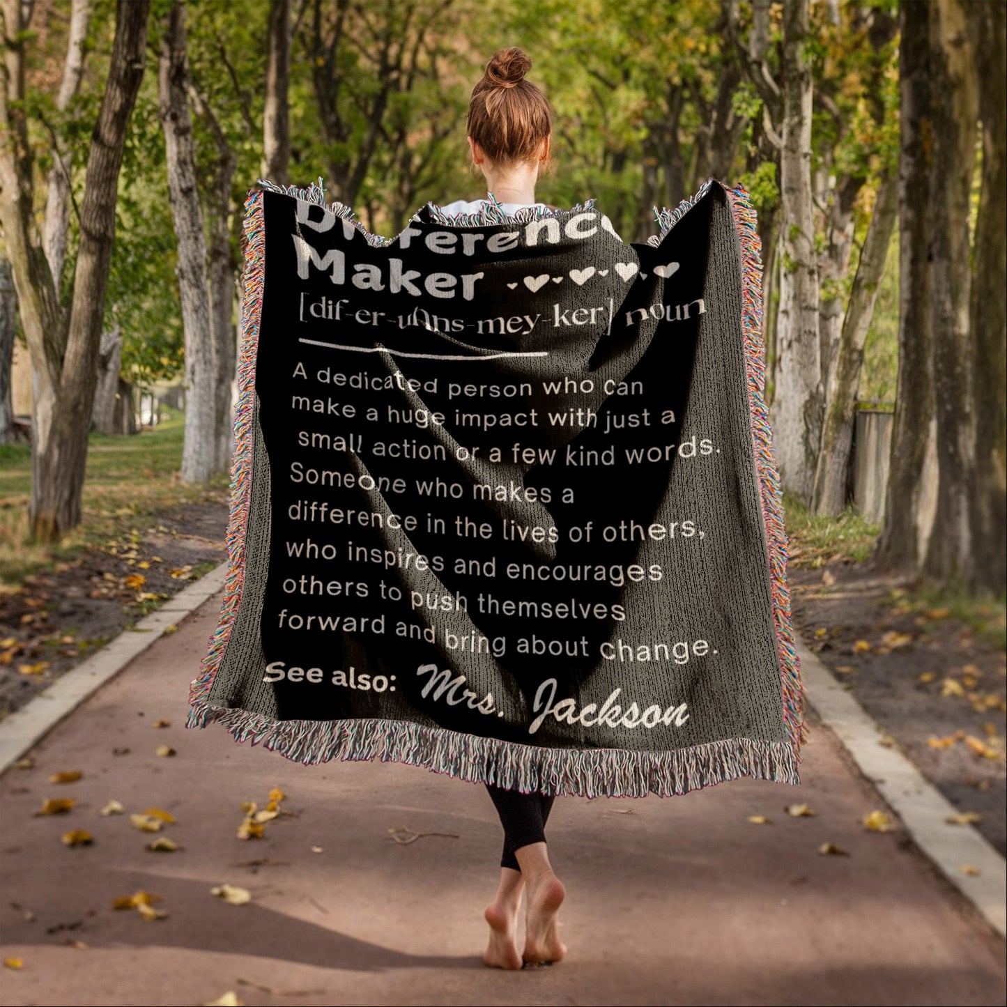 Personalized Difference Maker Blanket, Custom Difference Maker Definition gift, Gift for Mom, Coworker Birthday gift, Mentor gift, Gift for Leader