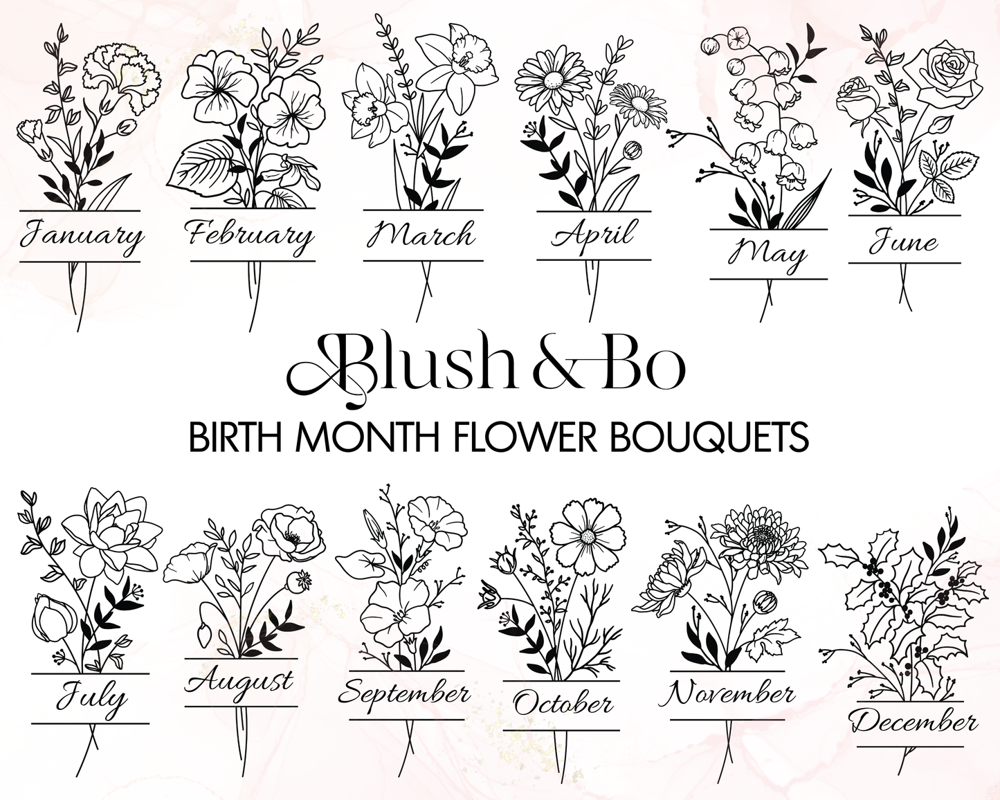 Custom Name and Birth Month Flower Bible Verse Blanket Gift for Her | Christian Gifts for Daughter, Granddaughter, Teen Girl, Birthday Gift for Christmas