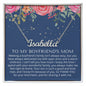 To My Boyfriends Mom Personalized Name Necklace, Nameplate Necklace