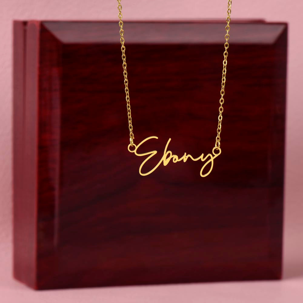 Officially a Teenager Signature Name Necklace