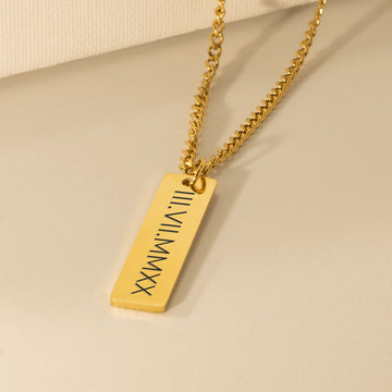 Promise Necklace For Boyfriend Engraved Necklace Anniversary Gift For Him, Long Distance Relationship Gift for Boyfriend Christmas Day Gift