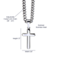 Cross Pendant | Sentimental Gift for Grandson from Grandma or Grandpa