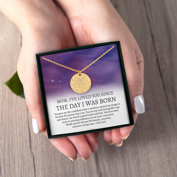 Personalized Gift for Mom from Daughter, Mother's Day Gift for Mom from Son, Custom Star Map Birthday Gift from Kids, Custom Star Map By Date Necklace