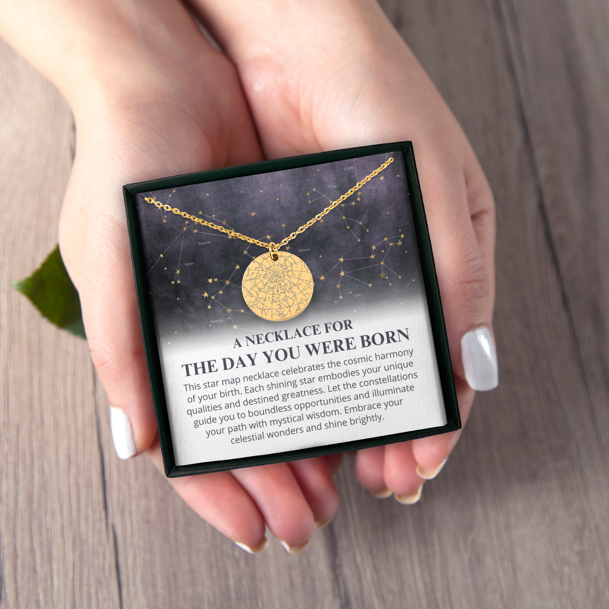 Birthday Gift for Her Custom Star Map By Date Necklace