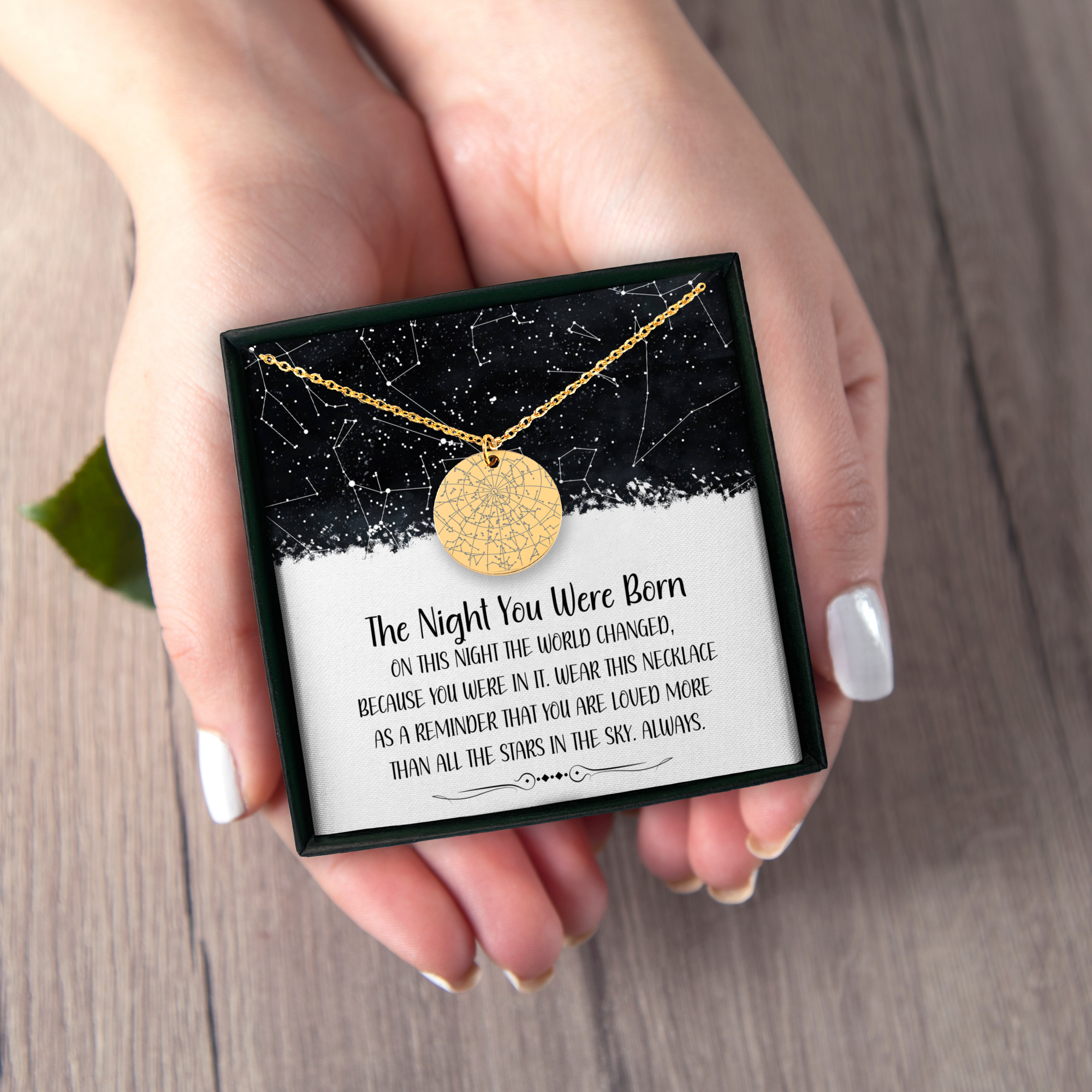 Personalized Birthday Gift Custom Star Map Necklace