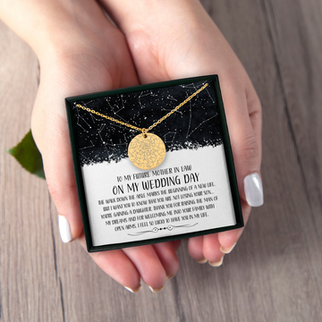 Future Mother In Law Gift  Custom Star Map By Date Necklace