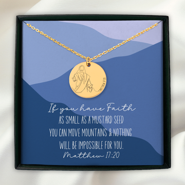 Bible Verse Encouragement Necklace