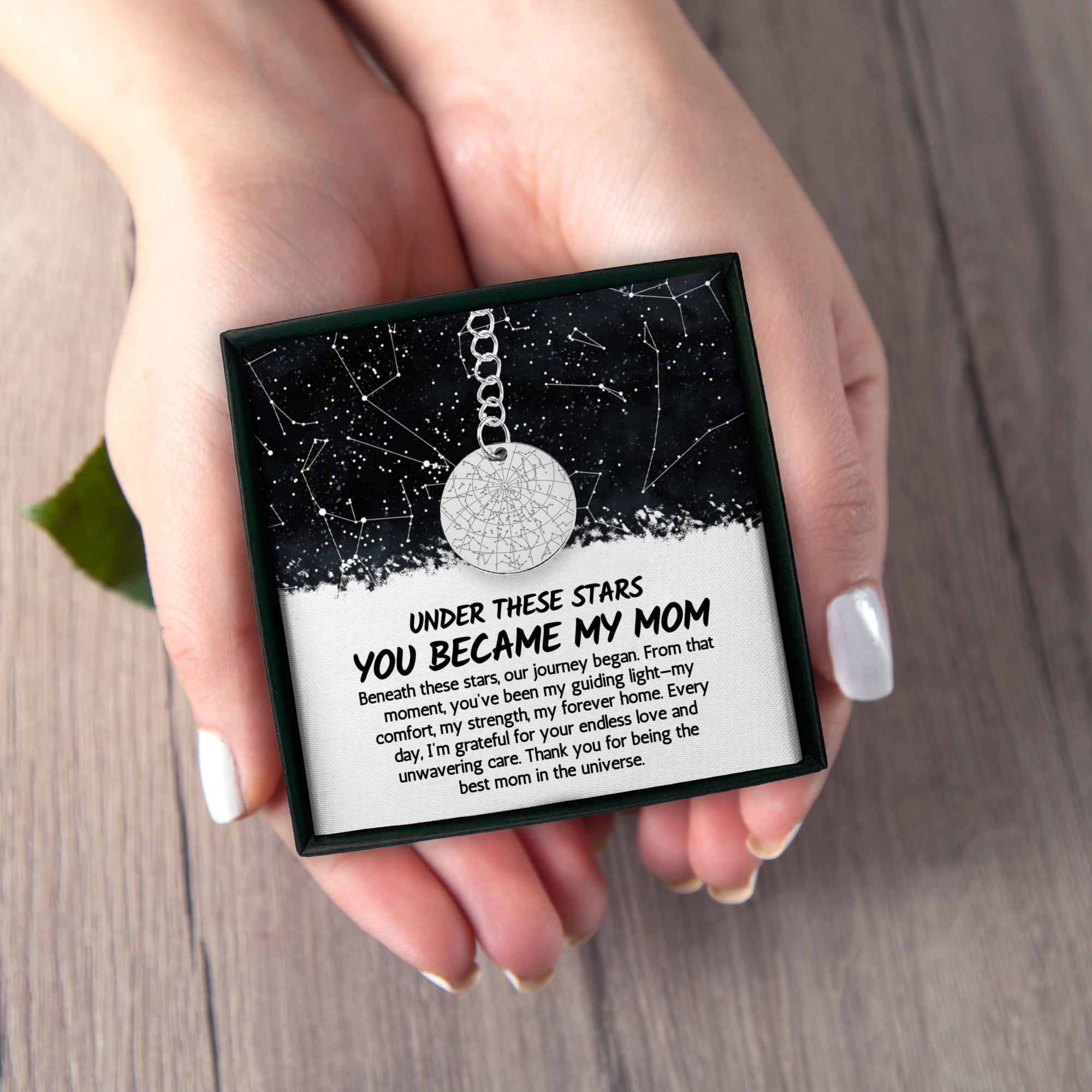 Custom Star Map Keychain Mothers Day Gift for Mom Gift Night Sky Map Constellation Map Birthday Gift Mom Mother Gift from Son Daughter