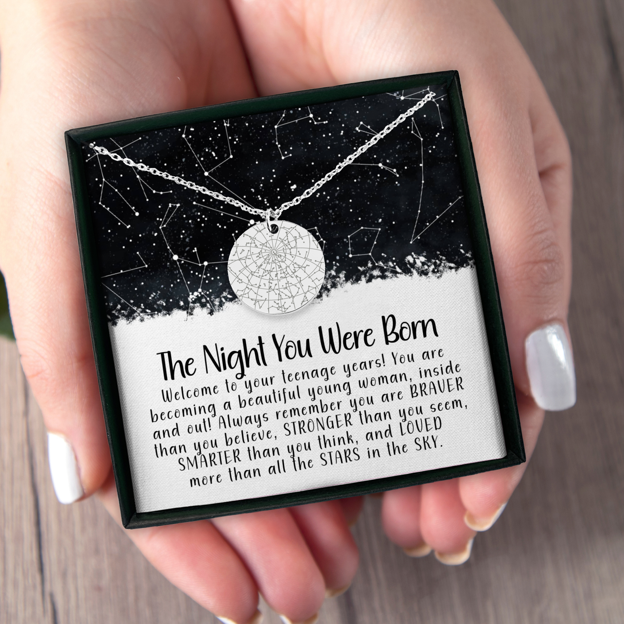 13th Birthday Birthday Star Map By Date Necklace