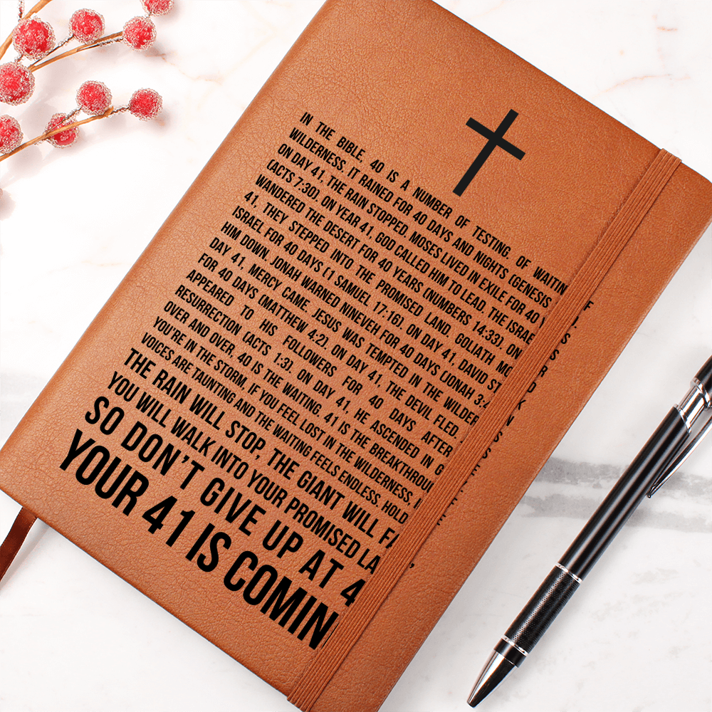 41 is Coming - Scripture Encouragement Gift - 40 Days and Nights - God's Promises - Christian Gifts for Him or Her