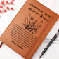 Personalized Vegan Leather Journal, Custom Name Notebook, Mental Health Recovery Gift, Encouragement Journal, Christmas Gift Idea