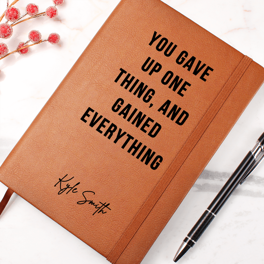 Sober Encouragement Journal | Empowering Sober Lifestyle Custom Name Notebook for Women or Men, Addiction Recovery Shirt, Health Awareness Gift