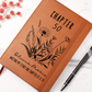 Personalized Vegan Leather Lined Journal Personalized Prayer Journal Birthday Gift for Her Custom Diary for Women, Mother's Day Gift for Mom