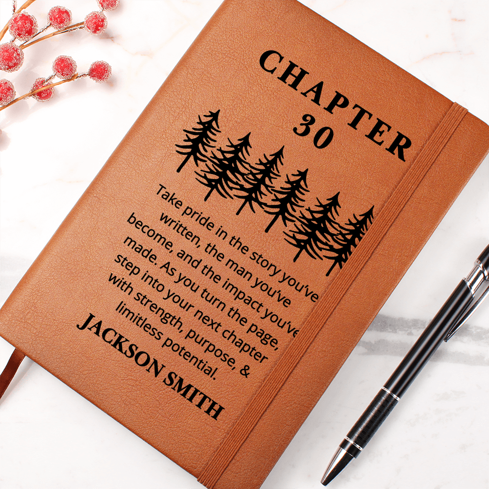 New Chapter Birthday Gift Custom Name Journal Gift for Him