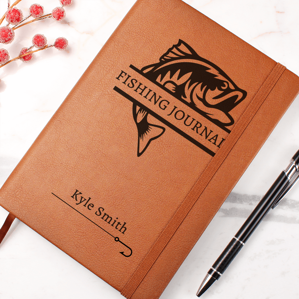 Personalized Fishing Journal • Fly Fishing Notebook for Fishing Lovers