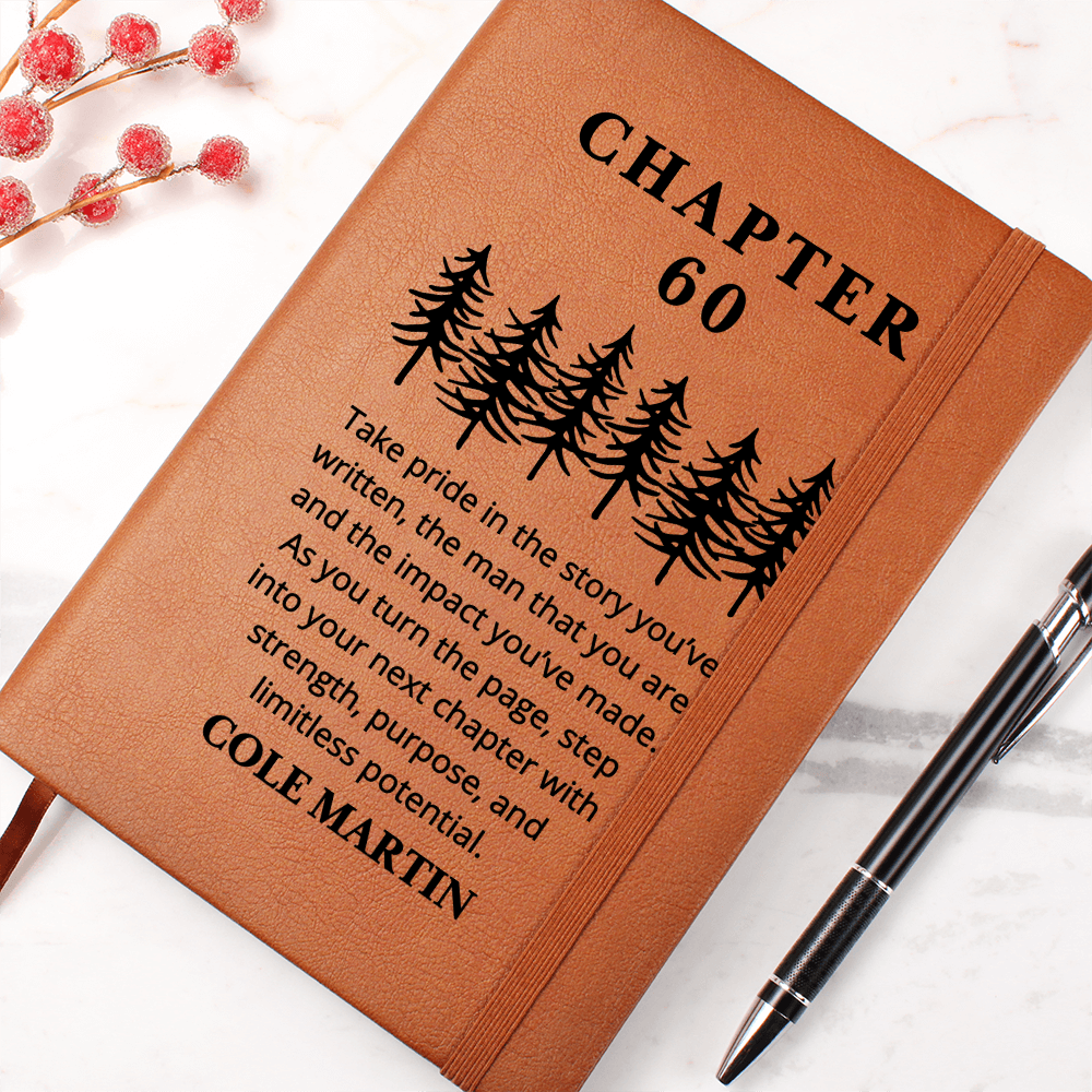 60th Birthday Gift Turning Sixty Notebook, 60 Years Old Gift for Him, 60th Birthday Gift Husband, Dad Grandpa Coworker Name Journal