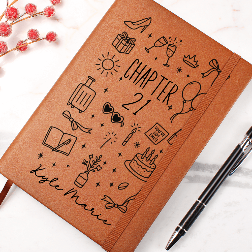 Chapter 21 Birthday Gift for Friend – 21st Birthday Journal for Her – Custom Keepsake Notebook – Gift for Best Friend Turning 21
