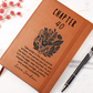 Linocut Chapter 40 Journal Personalized 40th Birthday gift for her, Notebook for turning 40 Milestone journal for best friend Sister Daughter