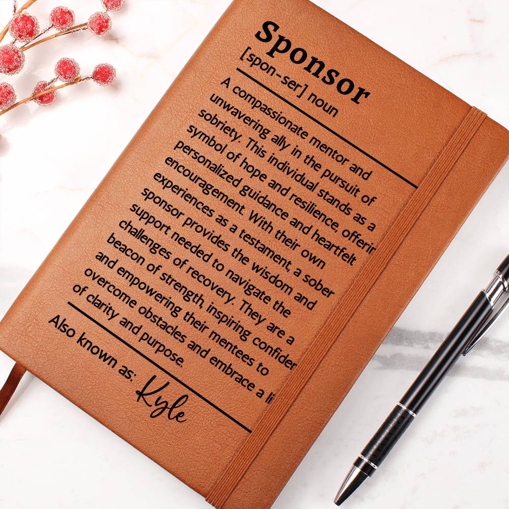 Sobriety Gift for Sponsor Sober Gifts | Sober Friend  Sober Encouragement Journal