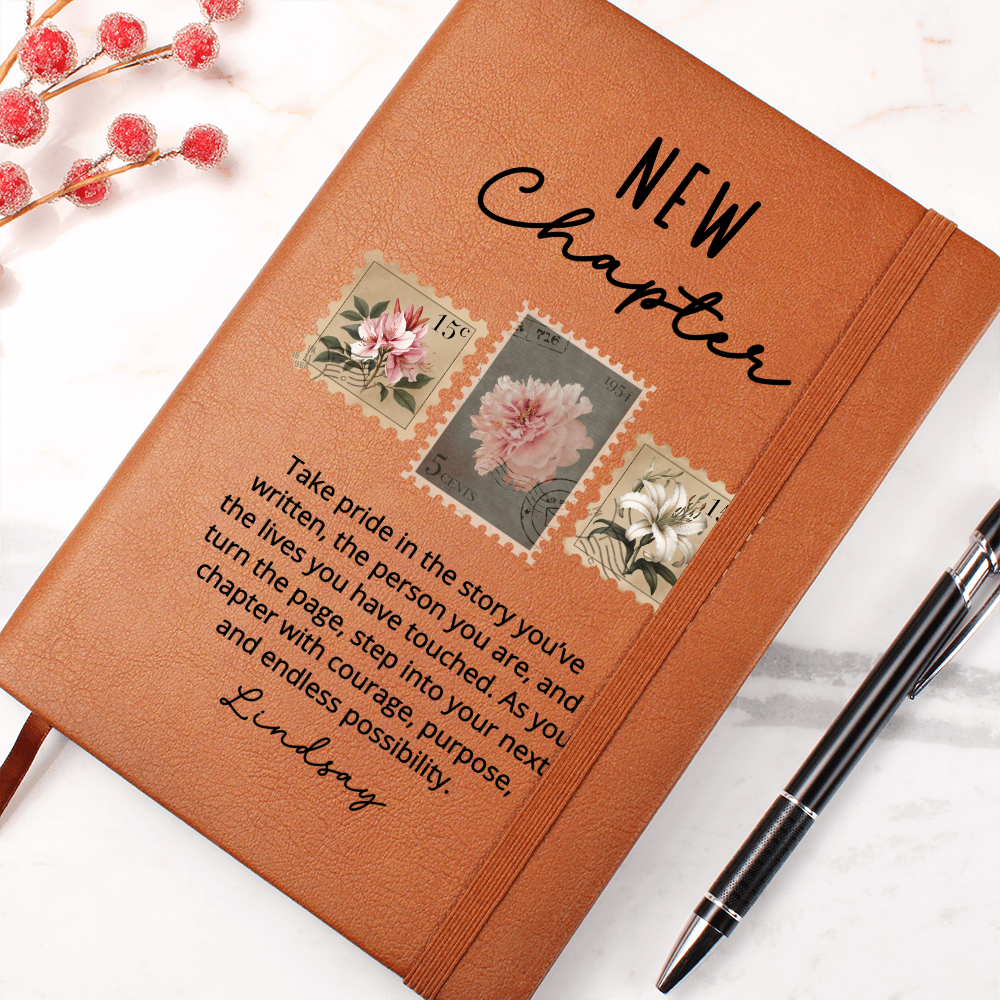 New Chapter Journal Custom going away gift for coworker - Personalized Gift for Boss Leaving New Job Gift, Retirement Farewell Present