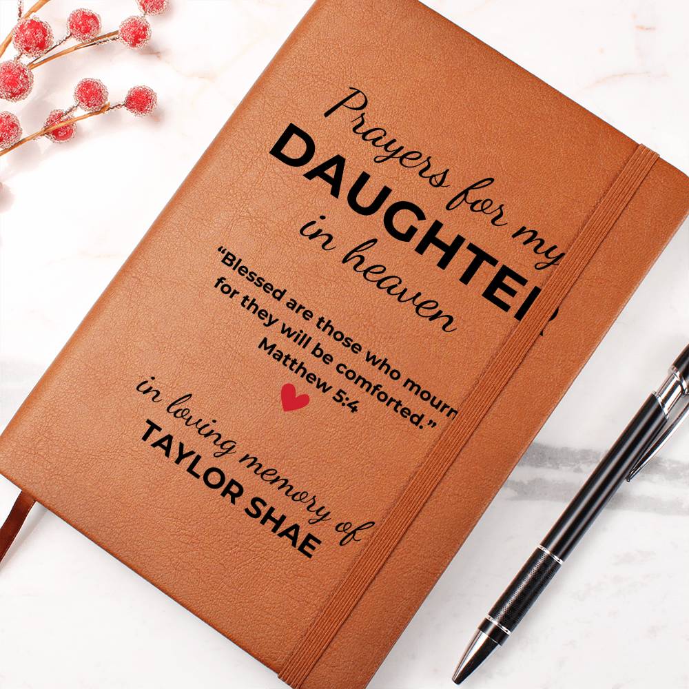 Letter to my Daughter in Heaven, Loss of Daughter Gift, Daughter Memorial Journal, Grief Journal, Sympathy Gift, Grieving Mother Gift