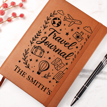 Personalized Honeymoon Journal – Custom Wedding Gift for Newlyweds | Vegan Leather Travel Notebook for Couples, Bride & Groom