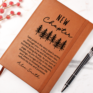 Personalized Faith Journal, Christian Gift Prayer Notebook, Encouragement Gift, Bible Verse Journal, New Chapter Gift Baptism Gifts