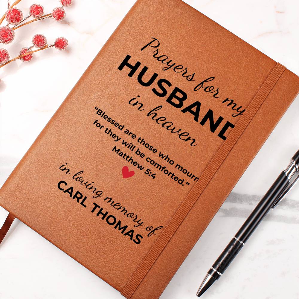 Loss of Husband Grief Journal- Letters to my Husband Grief Notebook- Spouse Memorial Gift- Husband Remembrance- Gifts for Grieving Wife