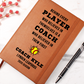 Any Sport Personalized Gift for Coach End of Season Thank You Customized Coach Book Youth Travel School Vegan Leather Notebook