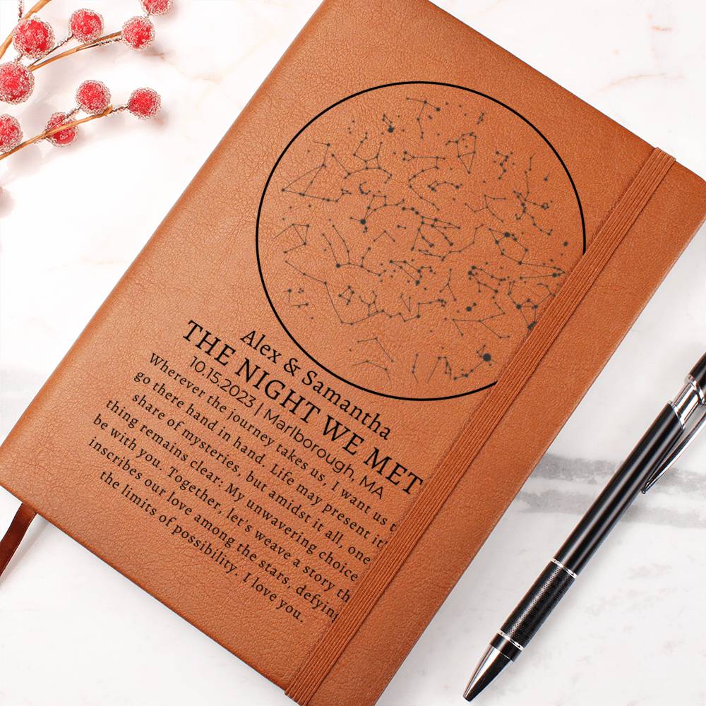 The Night We Met Star Map By Date Journal