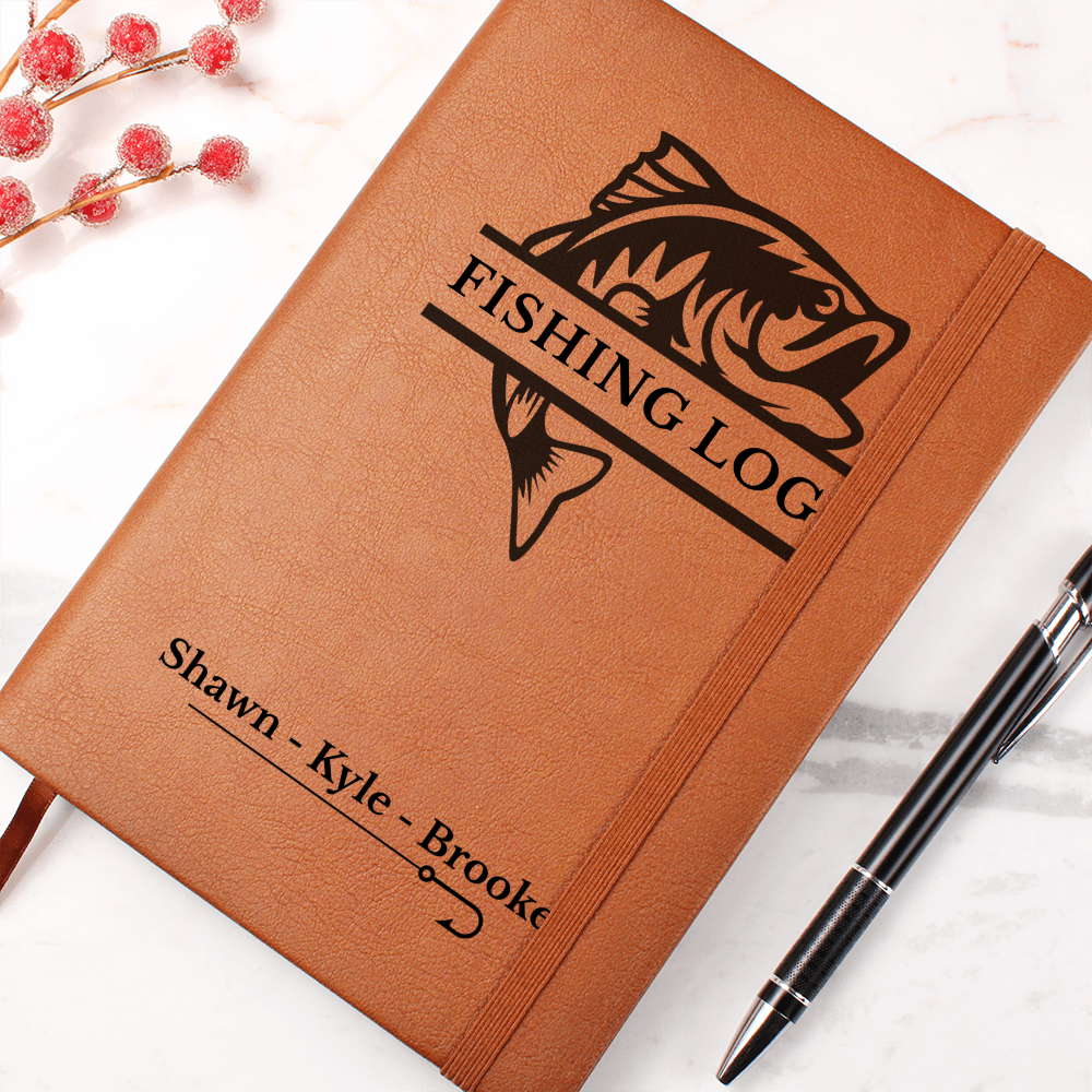Custom Fishing Journal | Fishing gift | Fishing Logs | Fishermen Logbook | Gifts for Fishermen